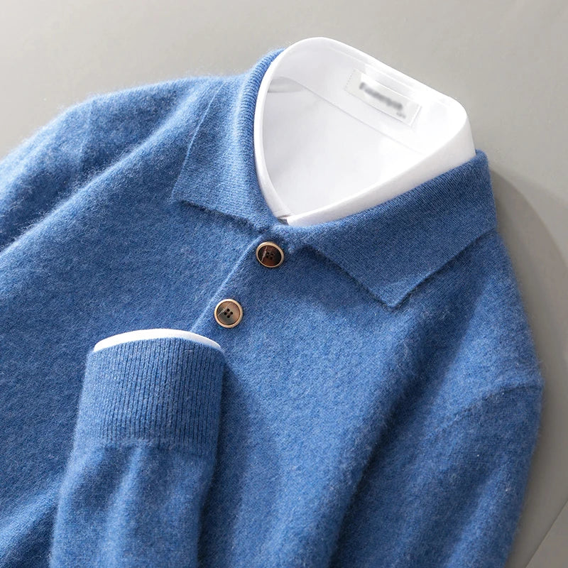 Arvani Cashmere Polo Sweater
