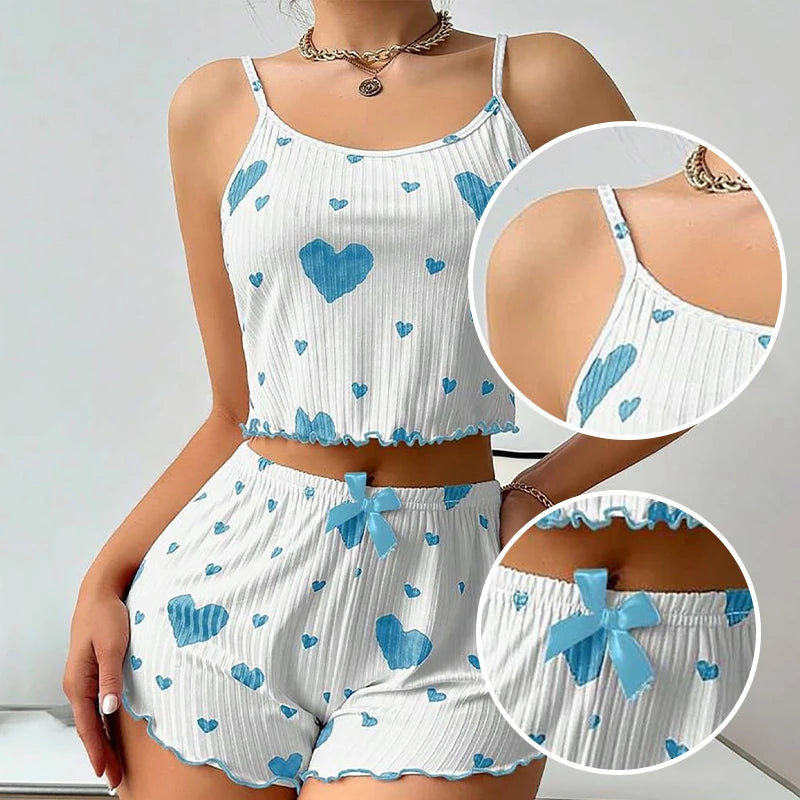 Sweetheart Ribbed Lounge Set