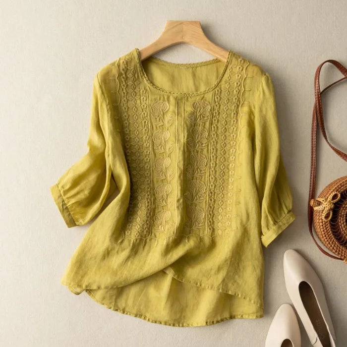 Luna Linen Blouse