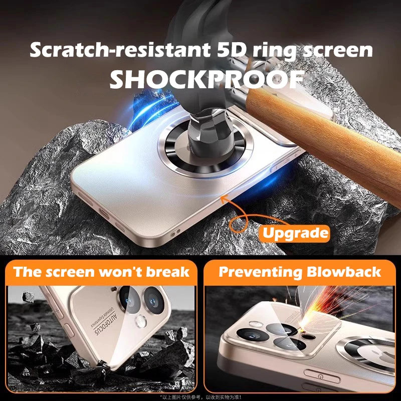 Titanium Metallic Color Matte Magnetic Case