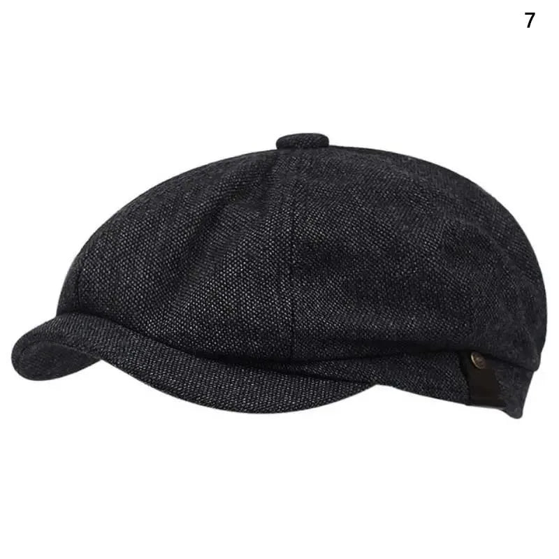 Men Casual Peaky Blinders Hat Spring Autumn Retro Beret Hats Wild Casual Hats Unisex Wild Octagonal Cap Girl Newsboy English Hat