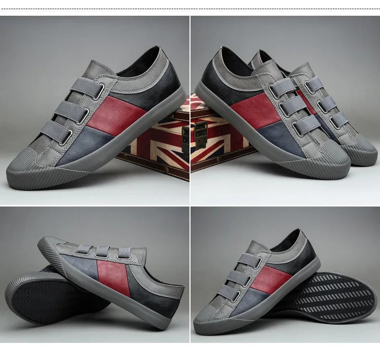 Noir Luxe Strap Sneakers – Signature Edition