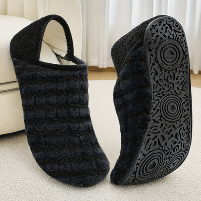 Women And Men All-Season Style Rubber Sole Soft-Lightweight Flat Shoes Non Slip House Gifts for Couple Slipper Designed for Wide Feet, Women Shoes