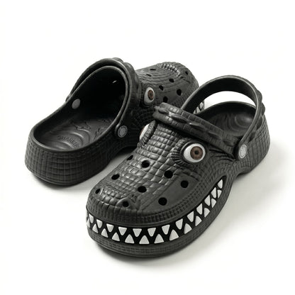 2026 New Design Funny Crocodile Big-Tooth Flip Flops - Suitable for Both Men And Women. Thick-Soled, Elevated Ankle Holes. Perfect for Parties. Fun Flip Flops for Couples. Outdoor And Indoor Use. Ideal Birthday Or Holiday Gift