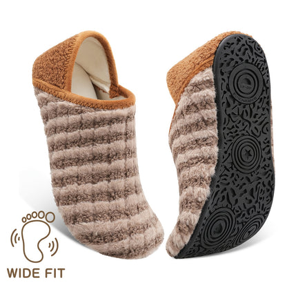 Women And Men All-Season Style Rubber Sole Soft-Lightweight Flat Shoes Non Slip House Gifts for Couple Slipper Designed for Wide Feet, Women Shoes