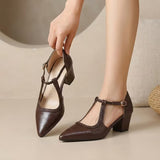 Braided T-Bar Heels