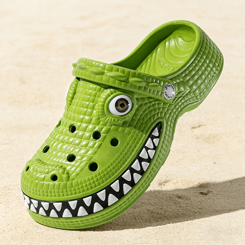 2026 New Design Funny Crocodile Big-Tooth Flip Flops - Suitable for Both Men And Women. Thick-Soled, Elevated Ankle Holes. Perfect for Parties. Fun Flip Flops for Couples. Outdoor And Indoor Use. Ideal Birthday Or Holiday Gift