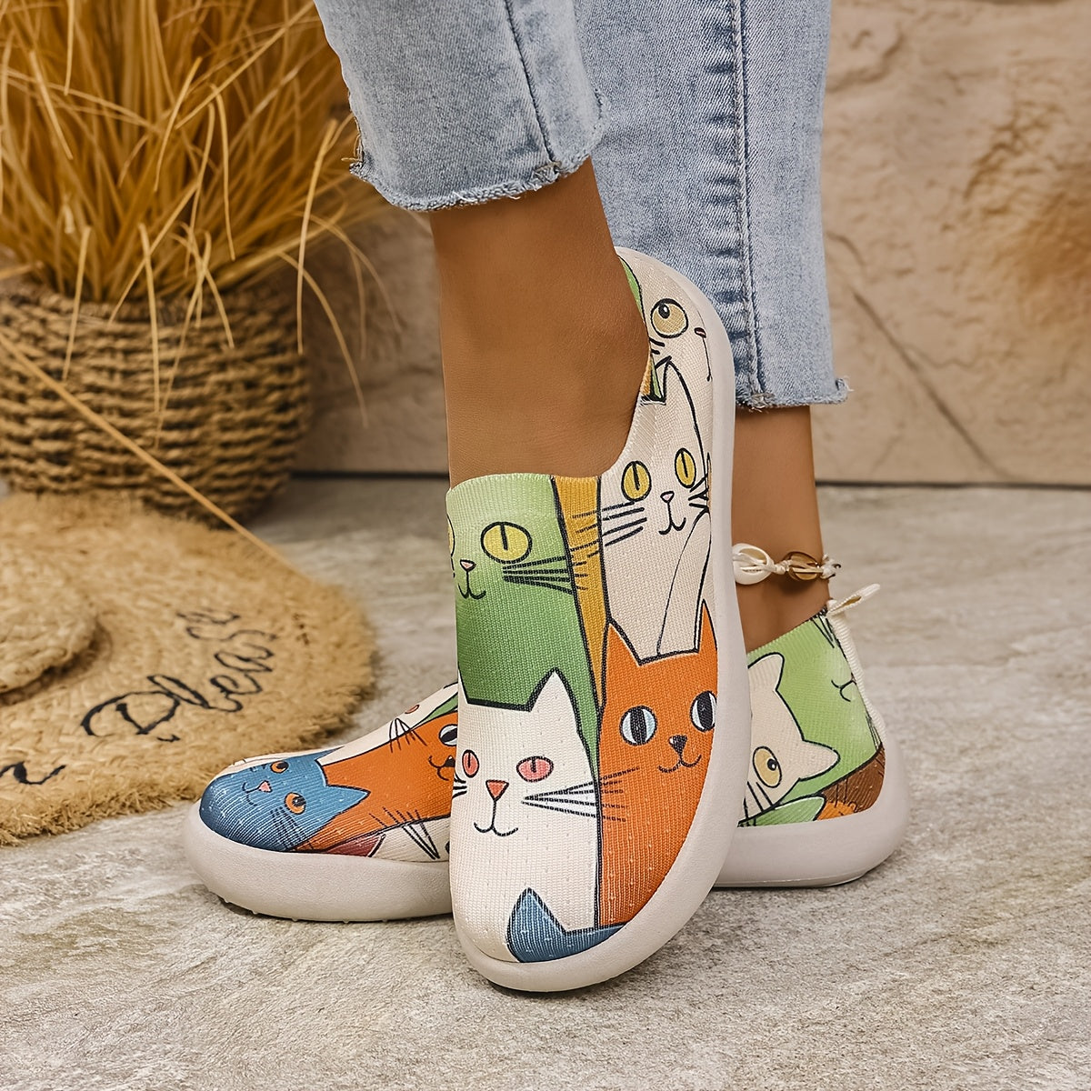 Kitty Knit Espadrilles