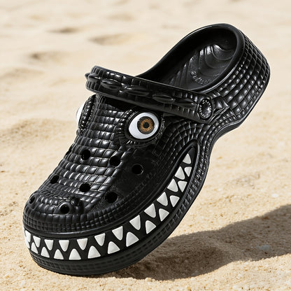 2026 New Design Funny Crocodile Big-Tooth Flip Flops - Suitable for Both Men And Women. Thick-Soled, Elevated Ankle Holes. Perfect for Parties. Fun Flip Flops for Couples. Outdoor And Indoor Use. Ideal Birthday Or Holiday Gift