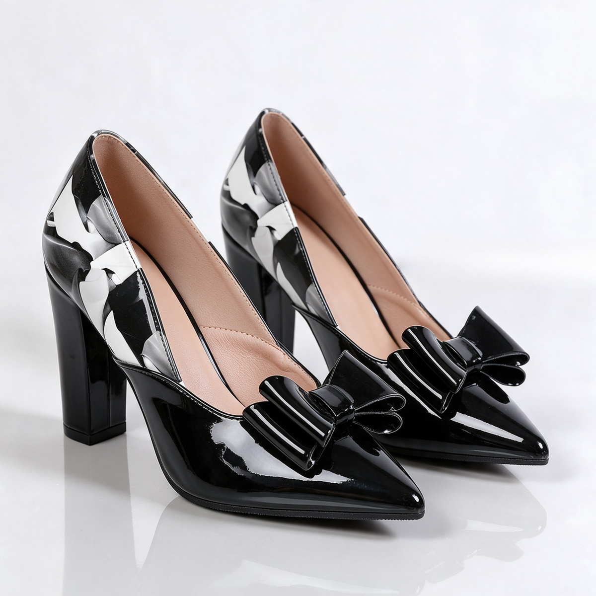 Celeste Pointed Block Heels