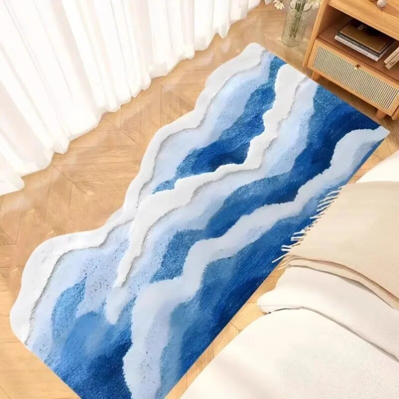 Ocean Wave Plush Rug