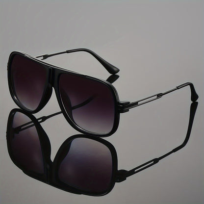Unisex Large-frame Glasses-black/ Golden Retro Pilot Models-oversized Lenses with Lightweight Design, Suitable for Driving, Parties, Business And Daily Wear-including Glasses Cases-fashion Accessories, High-quality Lenses,