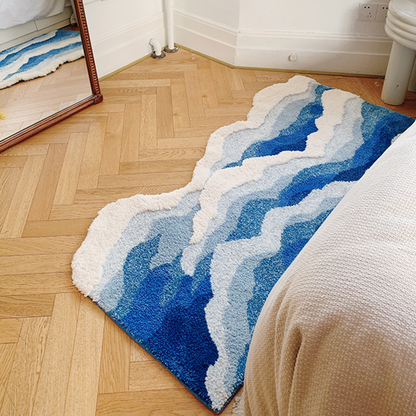 Ocean Wave Plush Rug