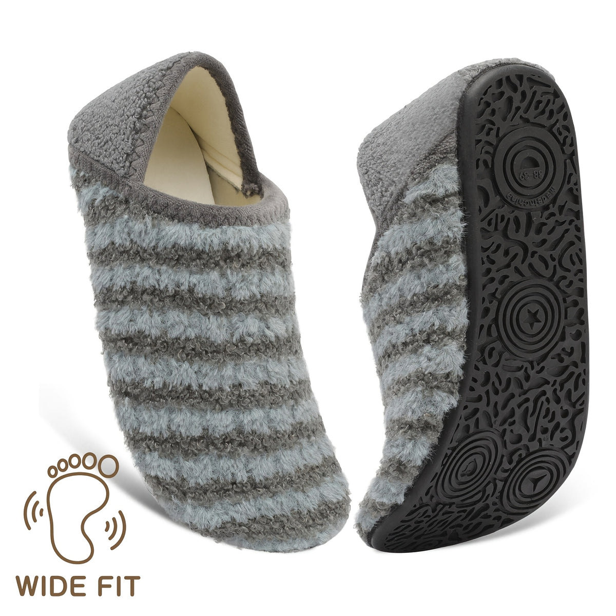Women And Men All-Season Style Rubber Sole Soft-Lightweight Flat Shoes Non Slip House Gifts for Couple Slipper Designed for Wide Feet, Women Shoes