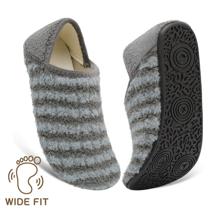 Women And Men All-Season Style Rubber Sole Soft-Lightweight Flat Shoes Non Slip House Gifts for Couple Slipper Designed for Wide Feet, Women Shoes