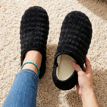 Women And Men All-Season Style Rubber Sole Soft-Lightweight Flat Shoes Non Slip House Gifts for Couple Slipper Designed for Wide Feet, Women Shoes