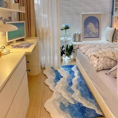 Ocean Wave Plush Rug
