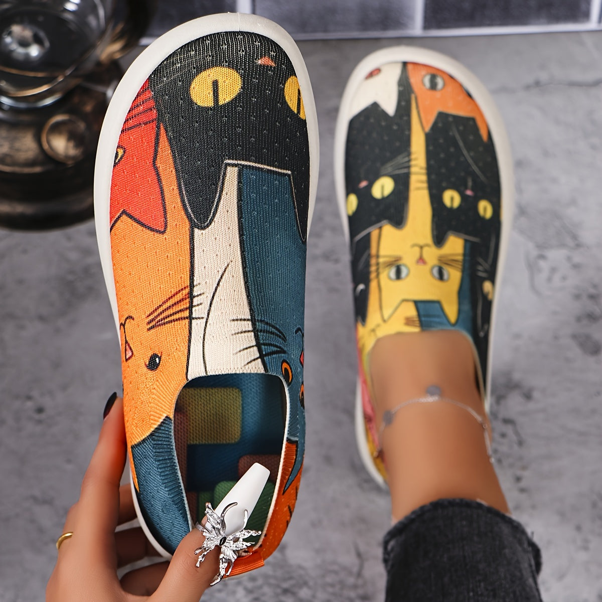 Kitty Knit Espadrilles