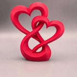 Infinity Love Heart Sculpture
