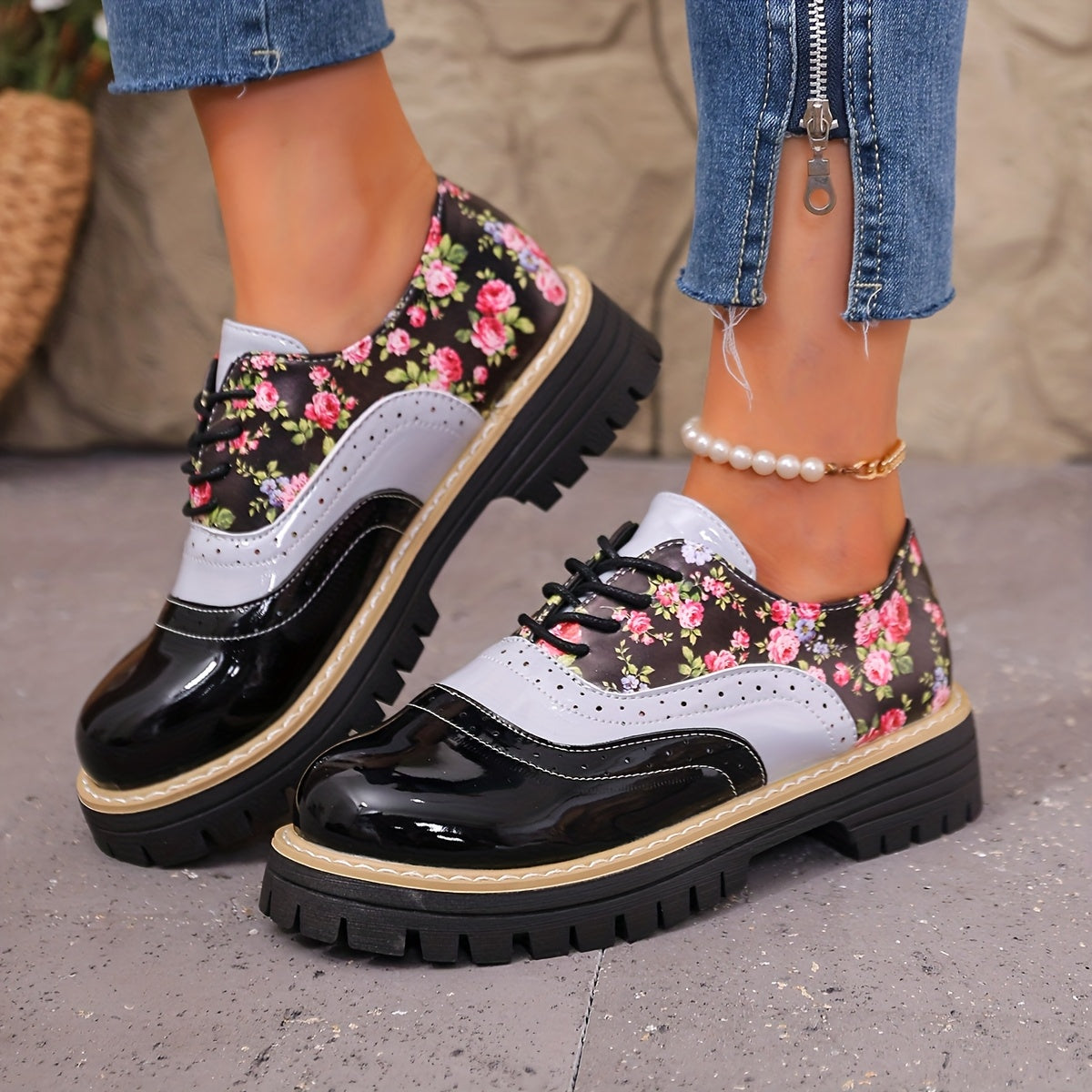 Bloom Brogue Flats