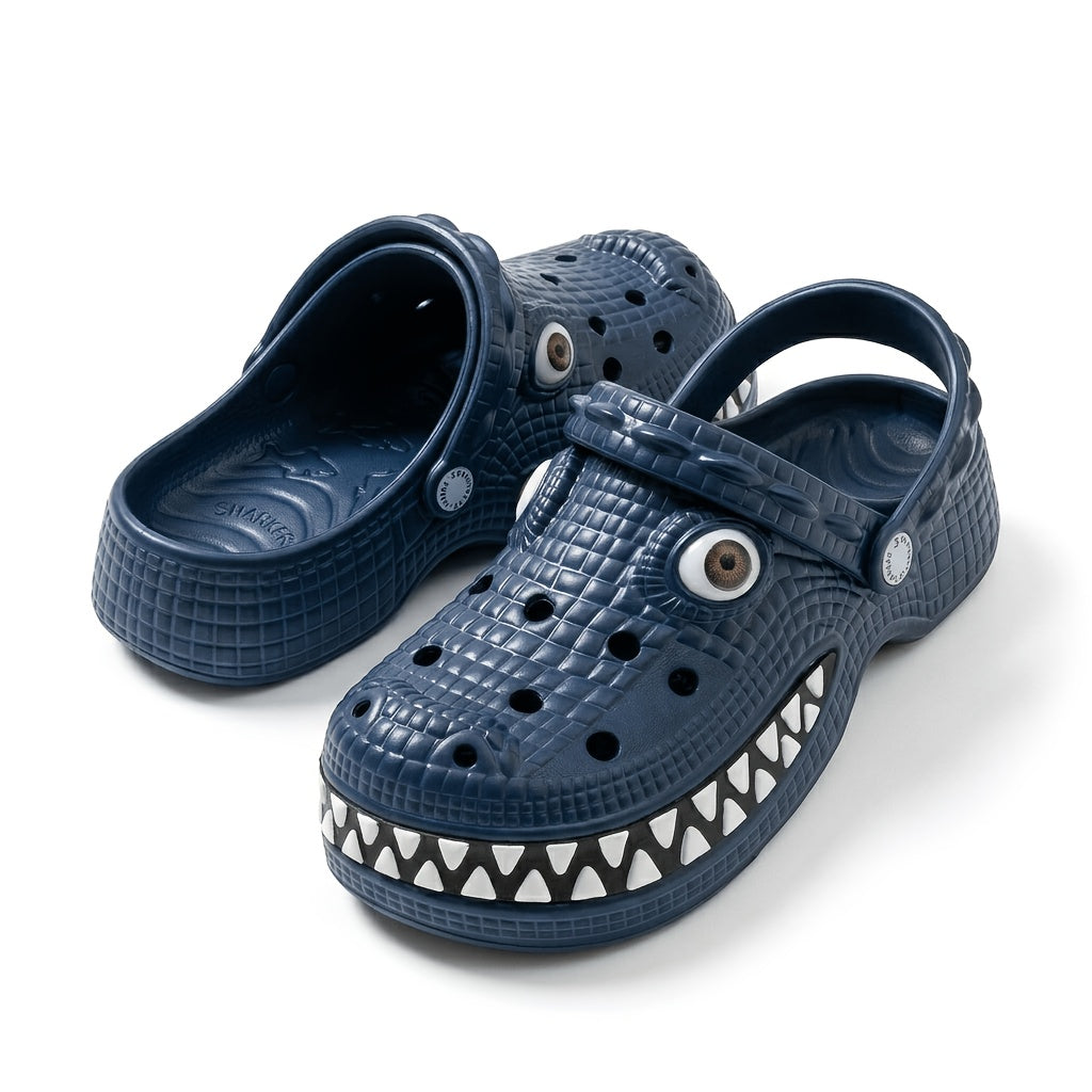 2026 New Design Funny Crocodile Big-Tooth Flip Flops - Suitable for Both Men And Women. Thick-Soled, Elevated Ankle Holes. Perfect for Parties. Fun Flip Flops for Couples. Outdoor And Indoor Use. Ideal Birthday Or Holiday Gift