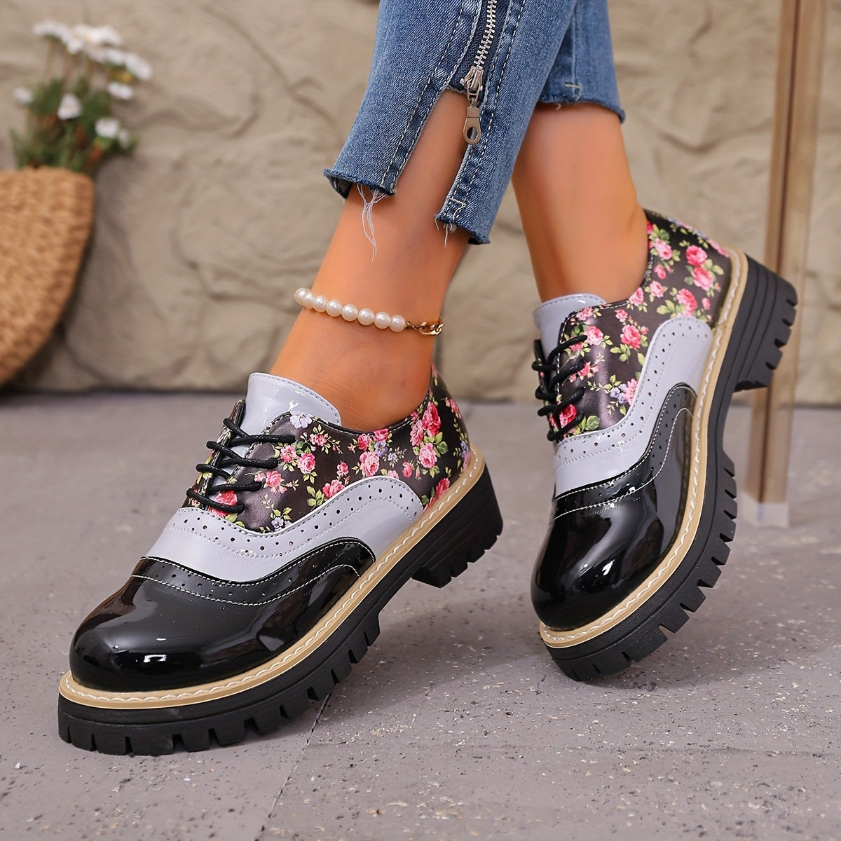 Bloom Brogue Flats