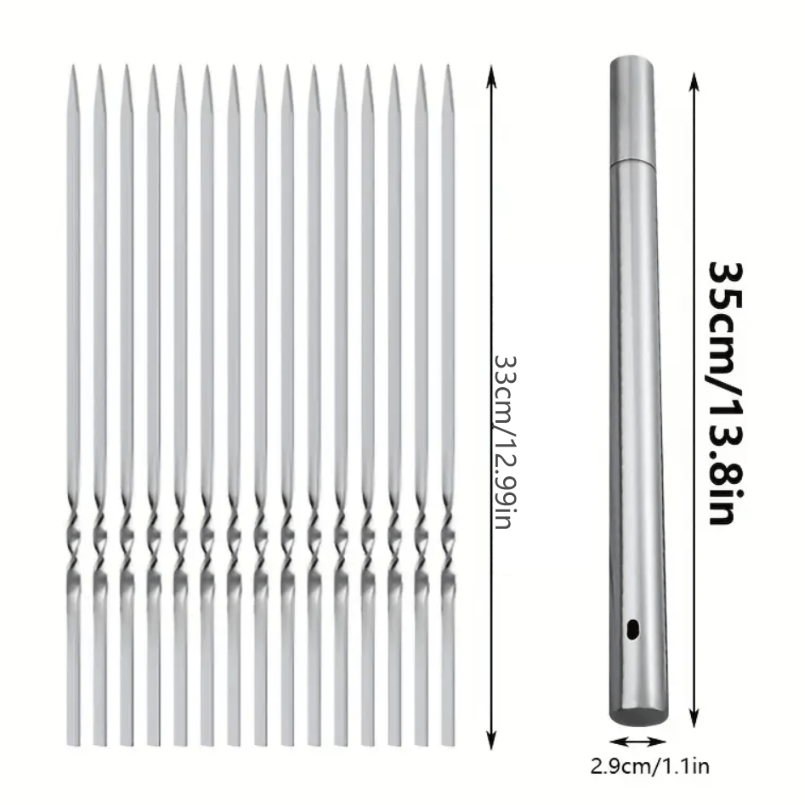 Reusable BBQ Kebab Skewers
