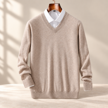 Signature Cashmere V-Neck Sweater