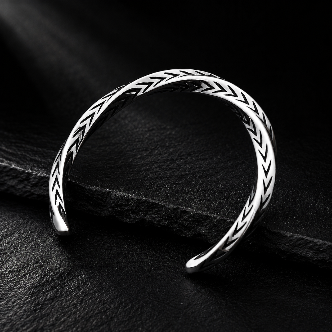 Forge Silver Open Cuff