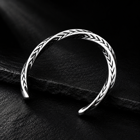 Forge Silver Open Cuff