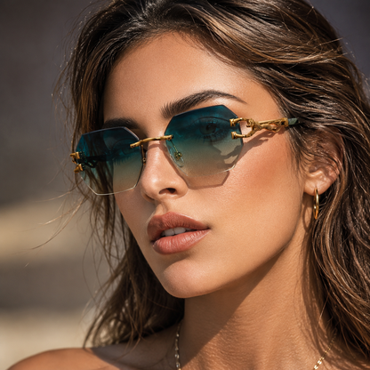 Royal Panther Rimless Sunglasses