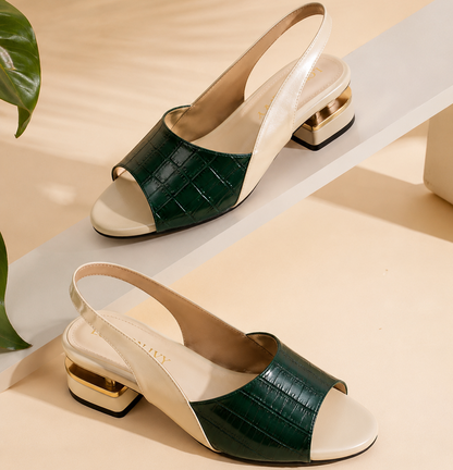 Emerald Slingback Heels
