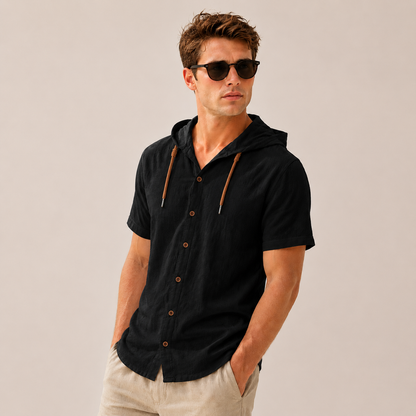 Santorini Hooded Summer Shirt