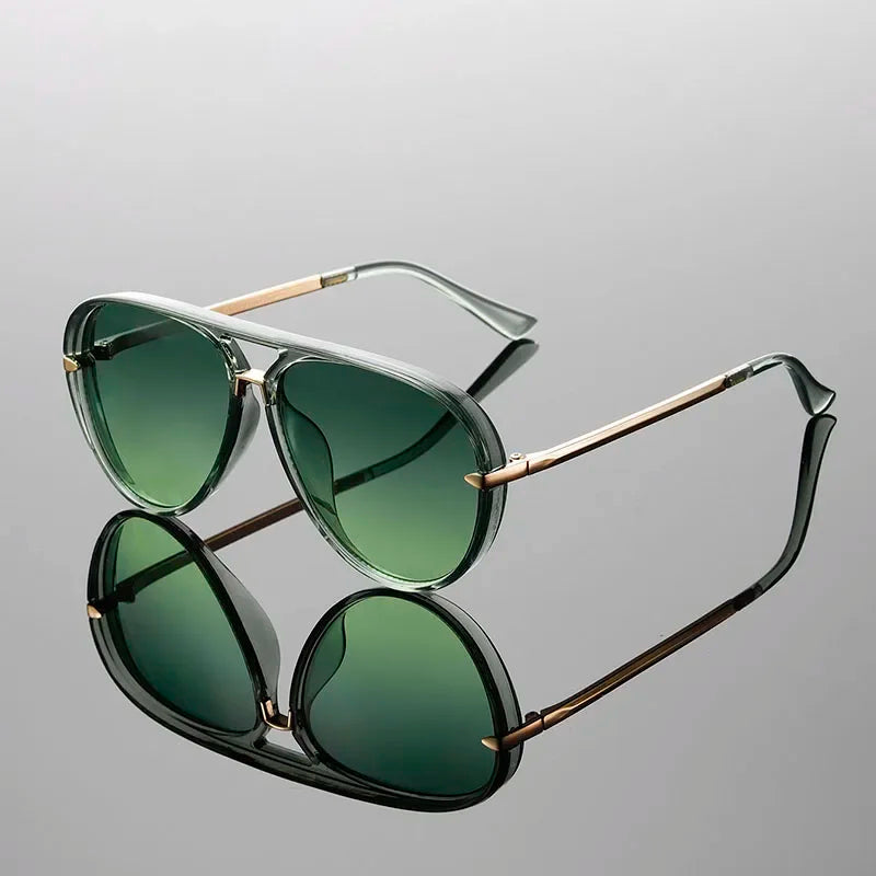 Emerald Aviator Sunglasses