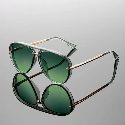 Emerald Aviator Sunglasses