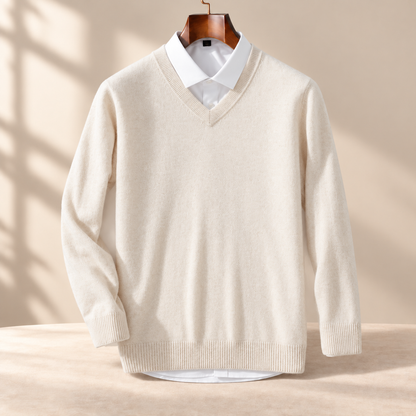 Signature Cashmere V-Neck Sweater