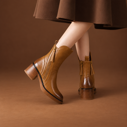 Aveline Vintage Leather  Boots