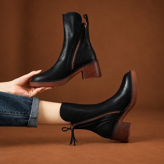 Aveline Vintage Leather  Boots