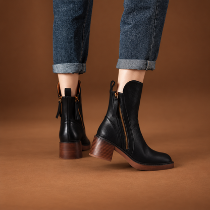Aveline Vintage Leather  Boots