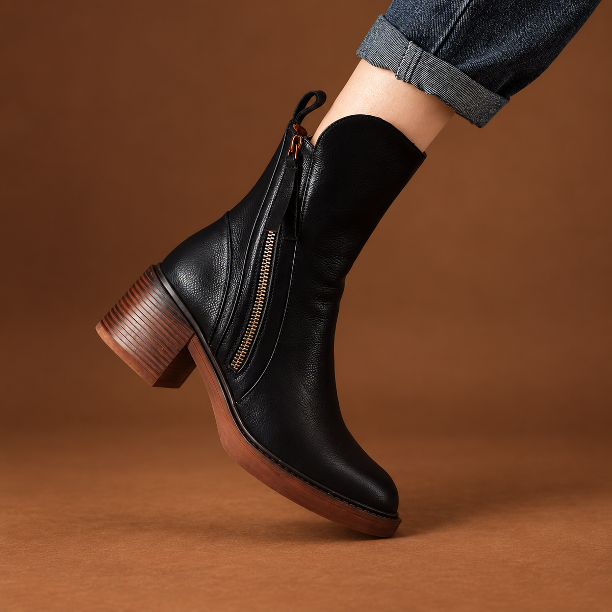 Aveline Vintage Leather  Boots