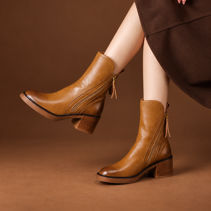 Aveline Vintage Leather  Boots