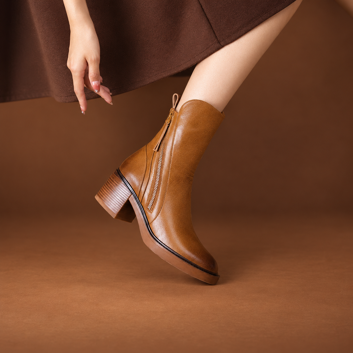 Aveline Vintage Leather  Boots