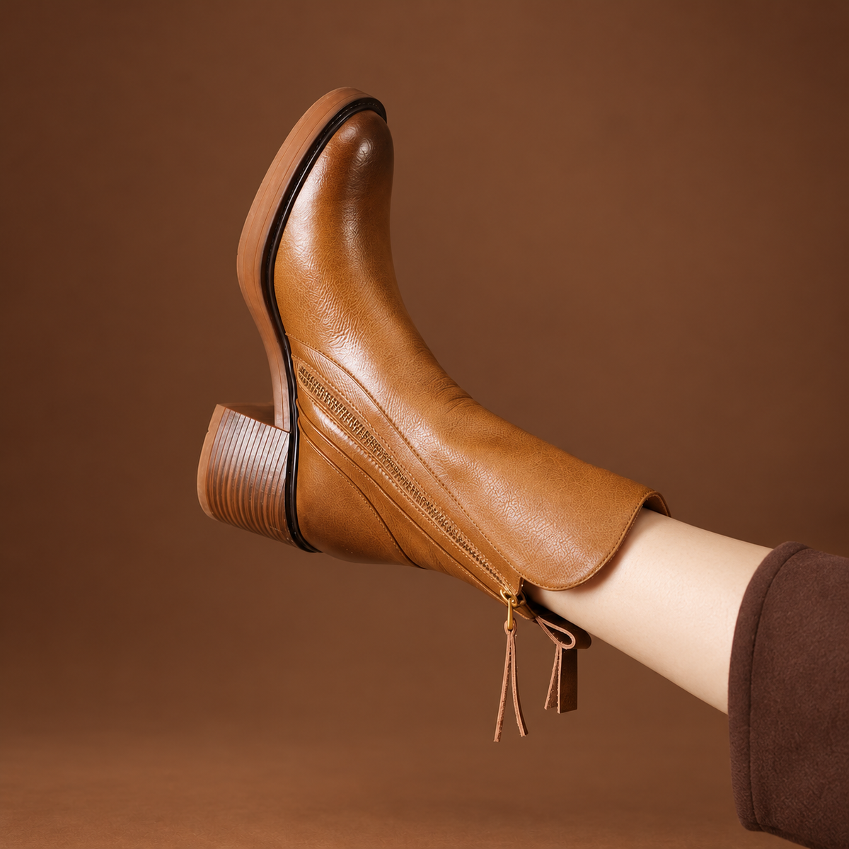 Aveline Vintage Leather  Boots