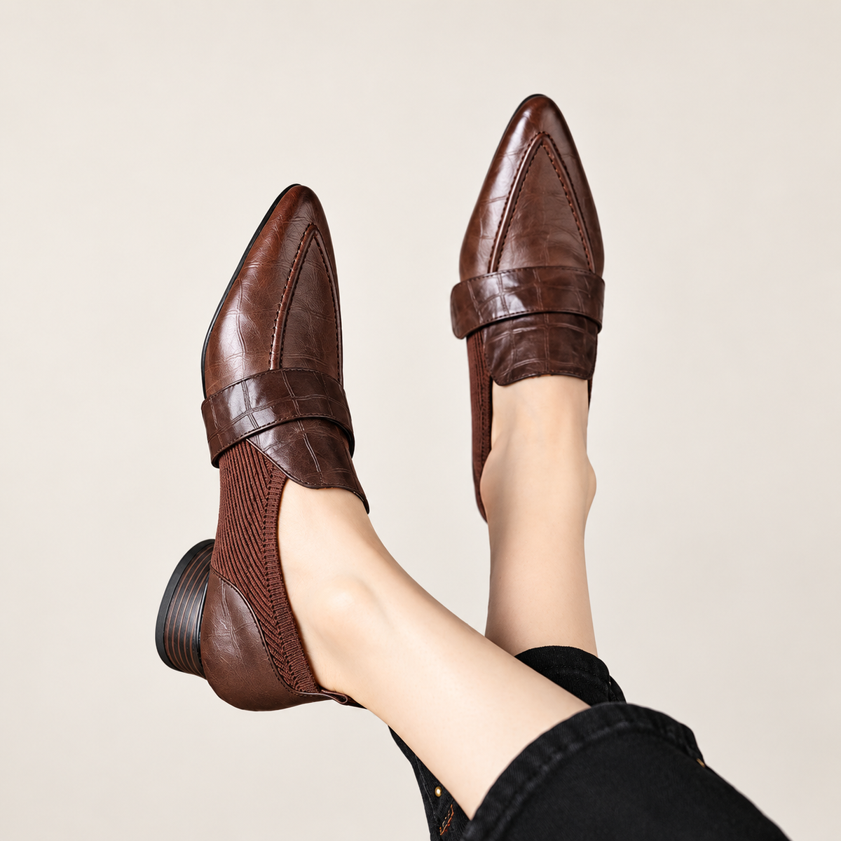 Rich Genuine Leather Mules