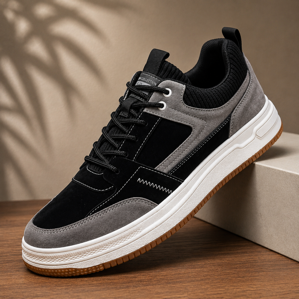 Regent Vale Leather Slip-On Sneakers