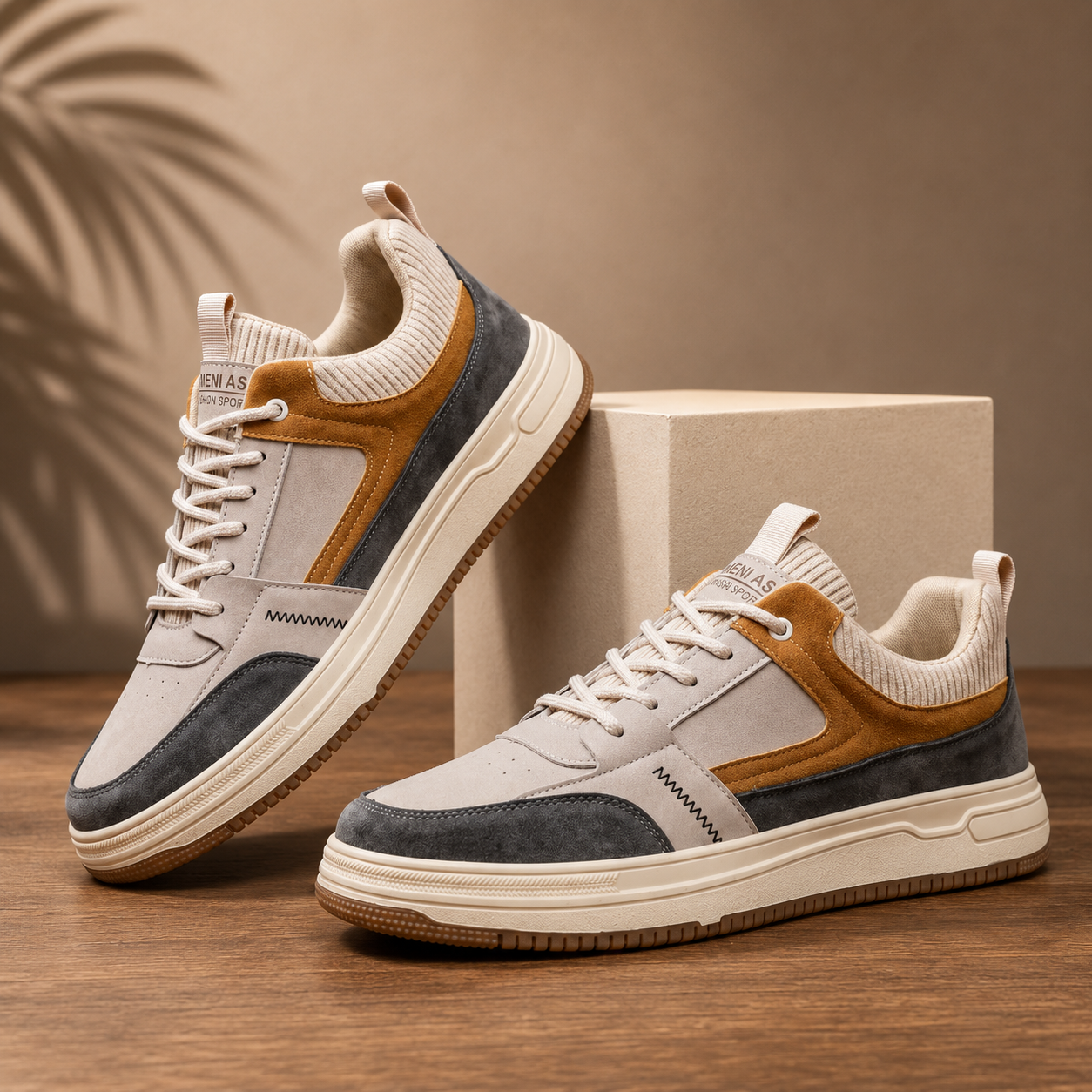 Regent Vale Leather Slip-On Sneakers