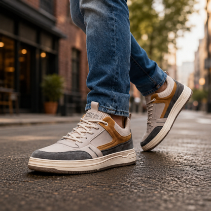 Regent Vale Leather Slip-On Sneakers