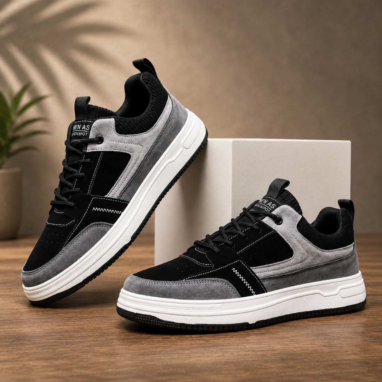 Regent Vale Leather Slip-On Sneakers