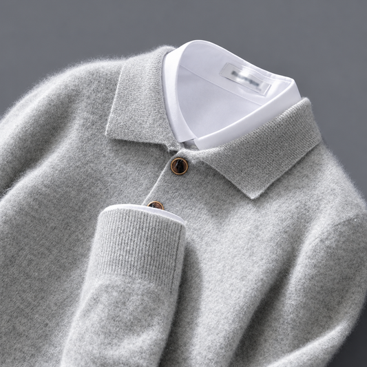 Arvani Cashmere Polo Sweater
