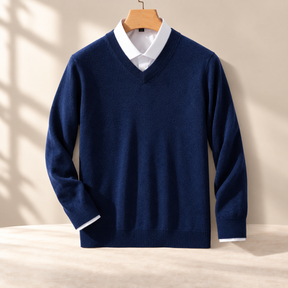 Signature Cashmere V-Neck Sweater